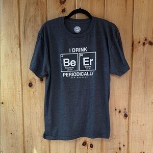 I Drink Beer Periodically Graphic Tee - Charcoal